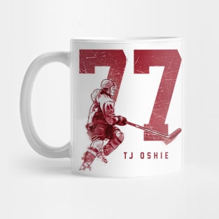 T.J. Oshie Washington Grunge Mug